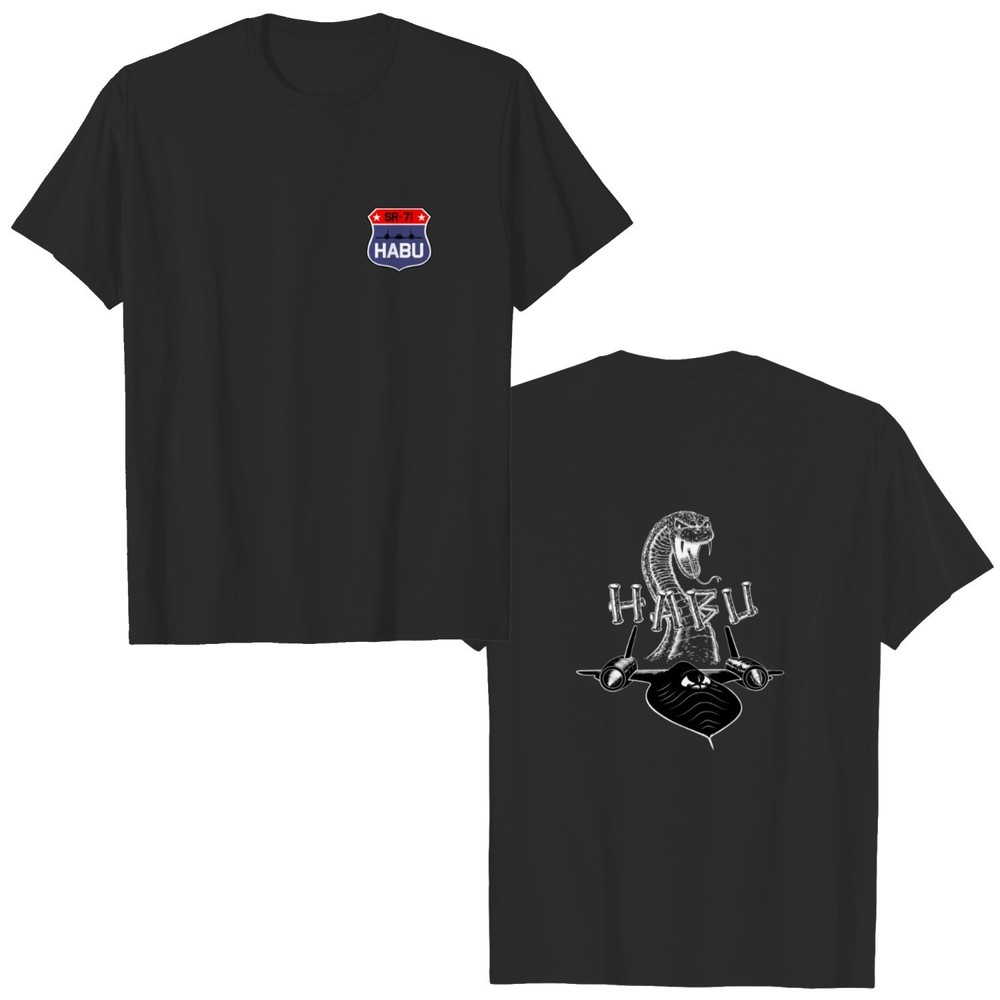 Sr71 Blackbird Habu 2 Sided Adult Tshirt